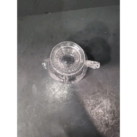 New Martinsville‎ Depression Glass Creamer, Vtg Radiance, Flower Basket Creamer - Picture 8 of 10